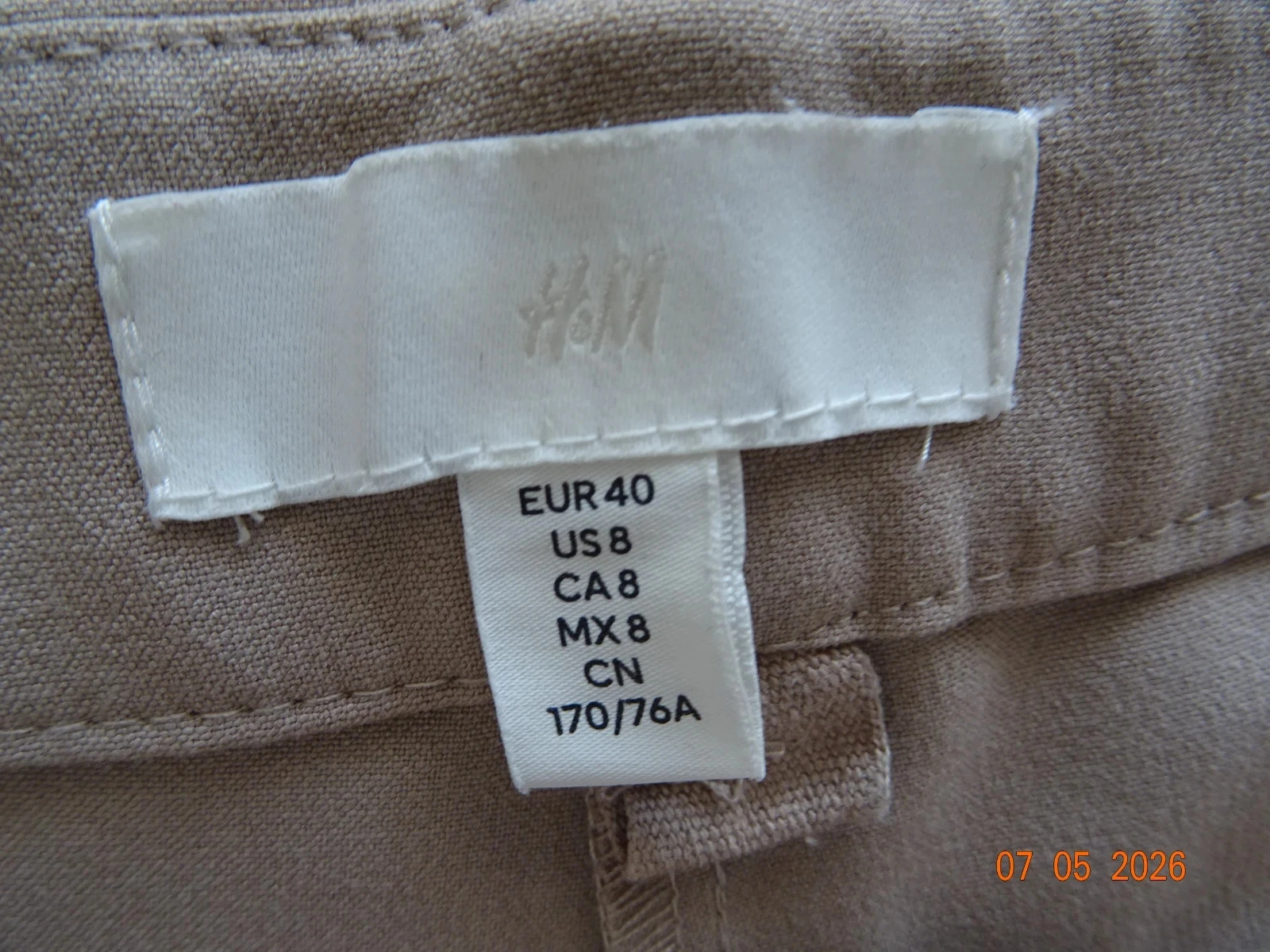 Bijzonder grote beige damesbroek H&M maat 40 – photo 3